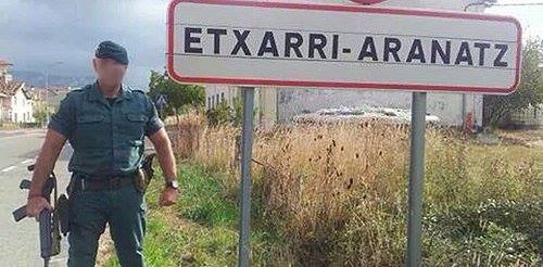 Guardia Civil en Etxarri Aranaz